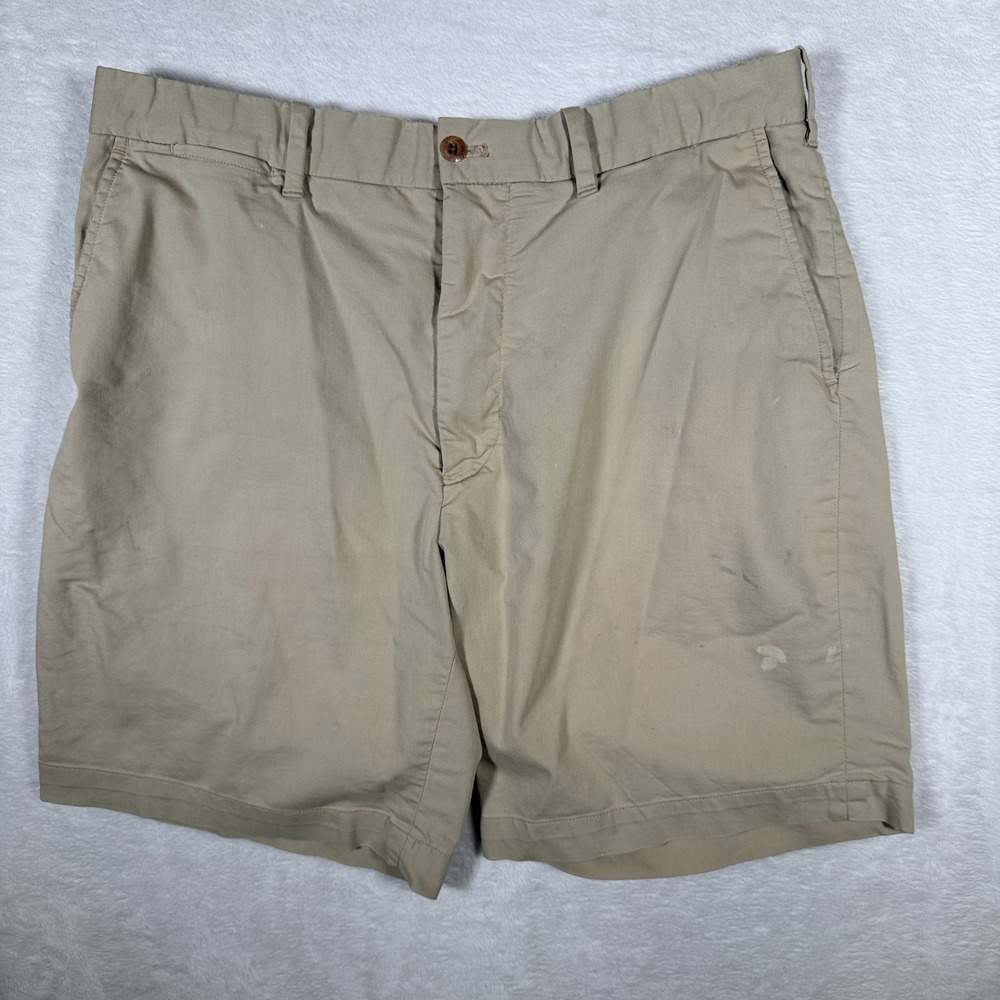 Polo Golf Ralph Lauren Mens Cotton Twill Stretch Khaki Shorts Size‎ 34
